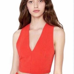 Alice & Olivia Women's Red Sleeveless Top